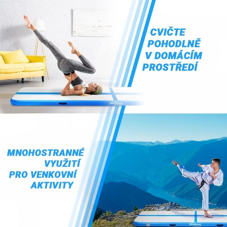 Physionics Airtrack, Dmuchana mata 8 m, niebieska